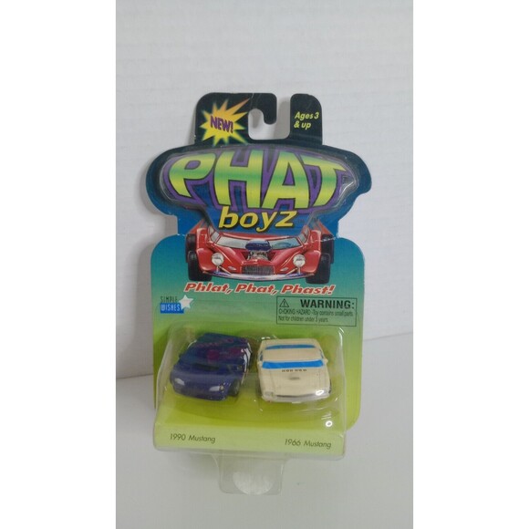 Phat Boyz Diecast 1990 Mustang & 1966 Mustang 1:64ish Models 2003 Vintage - Picture 1 of 8
